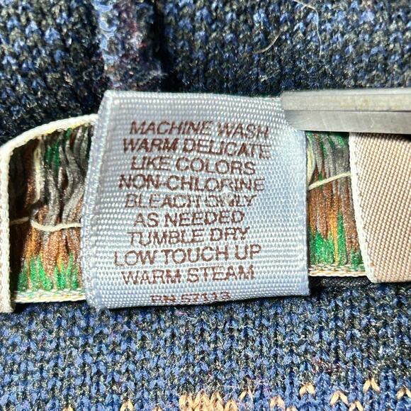 EMS Vintage 90s Fleece XL USA MADE Eastern Mountain Sports Geometric - Picture 9 of 10